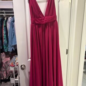Lulu's Heavenly Hues Fuchsia Maxi Dress